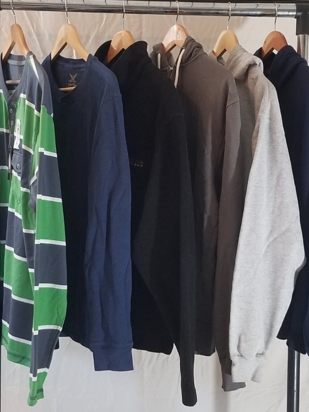 Mens Unisex Large Long Sleeve Tops | 6 Piece Bundle